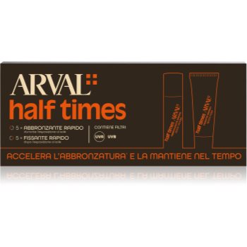 Arval Half Times Fast Tanning Bottle + Tube Set ulei protector pentru accelerarea bronzului - imagine 2